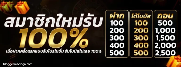 สมาชิกใหม่รับ100%